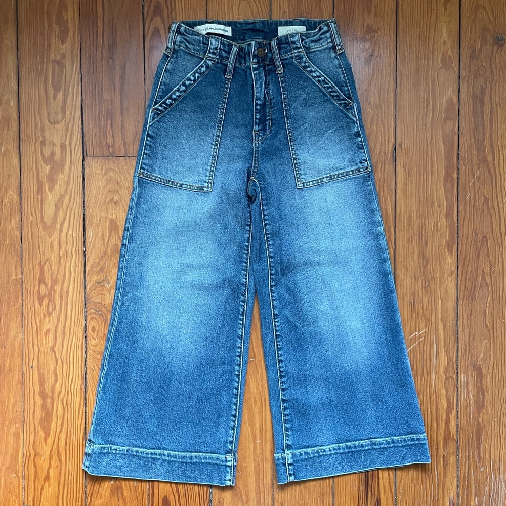 Pilcro Anthropologie Cropped Flares